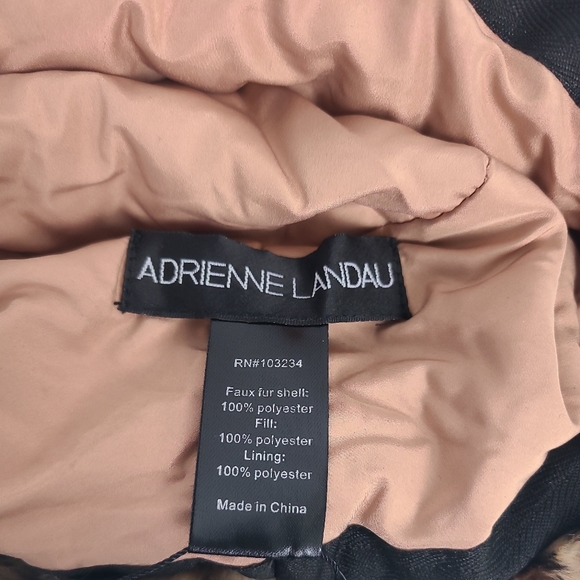 NEW ADRIENNE LANDAU FAUX FUR LEOPARD HAT MSRP $45 NWT - Picture 7 of 7